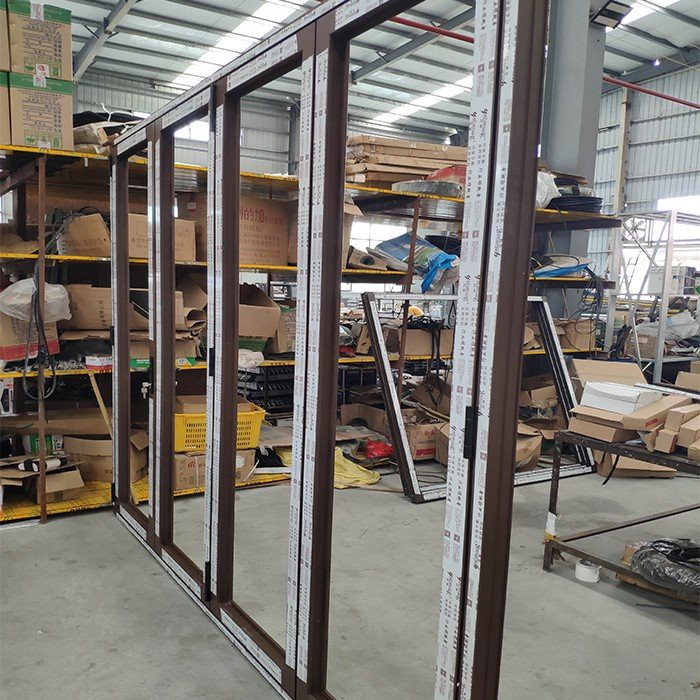 bronze aluminum doors factory