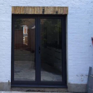 سیاہ ایلومینیم فرانسیسی دروازے