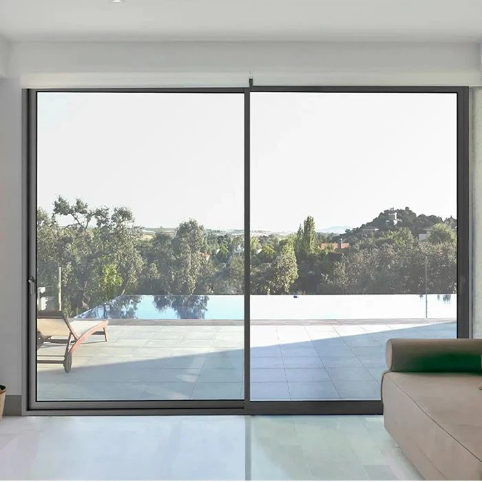 پتلا فریم ایلومینیم سلائیڈنگ دروازے۔